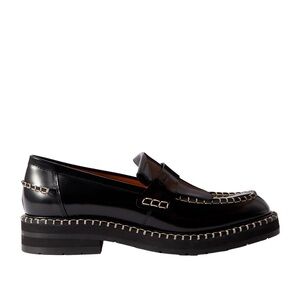 Chloe Noua fringed whipstitched leather loafers